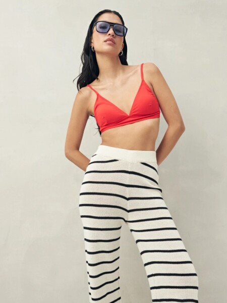 PANTALON D.CASSIN RAYADO CRUDO