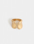Anillos Medianos y Grandes Strass Anillo Con Strass - Dorado