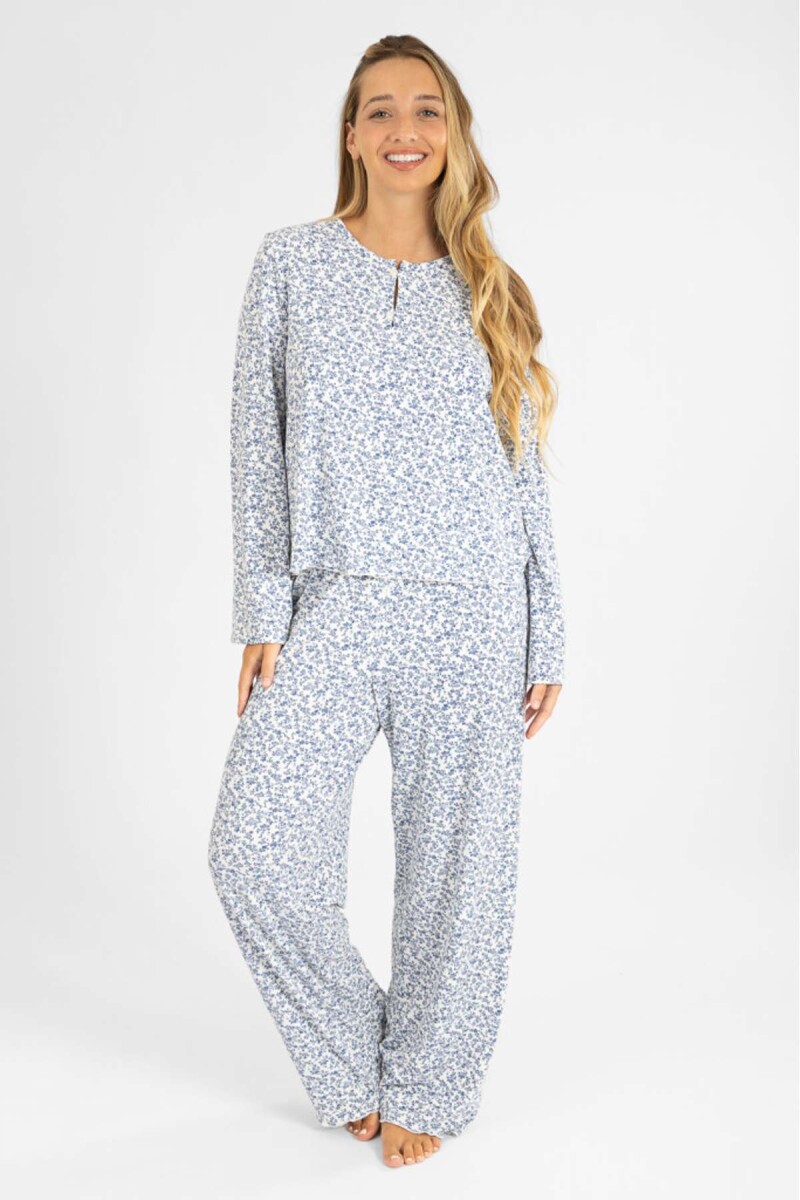Pijama rulote london ml - Azul 