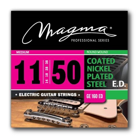 Encordado Guitarra Electrica Magma Coated .011 GE160ED Unica