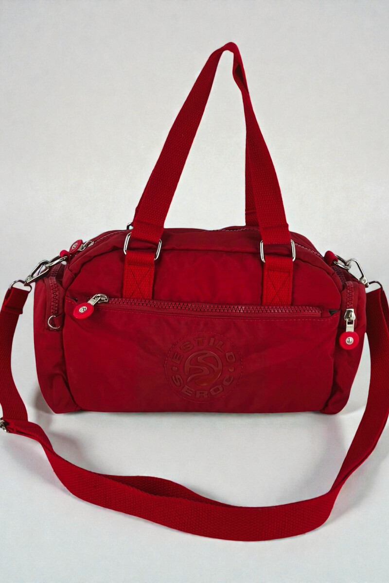 Morral con bolsillos Rojo