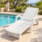 Reposera para piscina con posiciones BLANCO