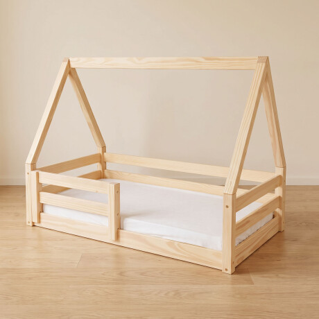 CAMA CASITA MADERA NATURAL-BEIGE FARM