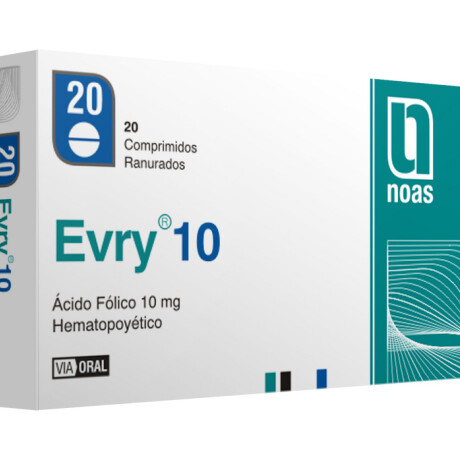 Evry 10mg 20 Comprimidos Evry 10mg 20 Comprimidos