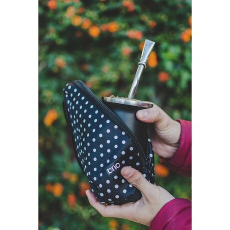Funda para Mate Neopreno Brio NEGRO-PUNTOS