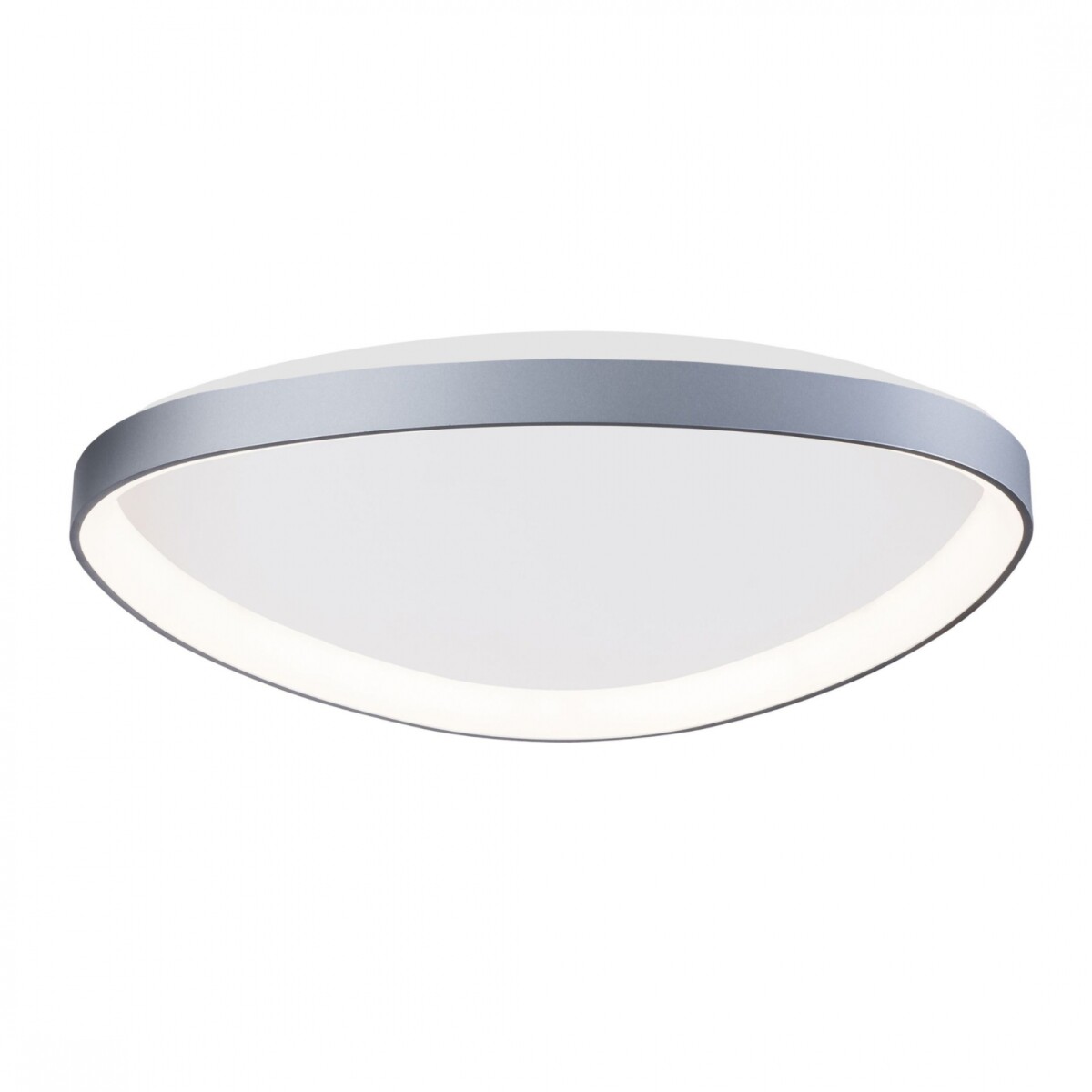 Plafón LED, Diseño triangular, Dimerizable 48W 65CM - PLATA 