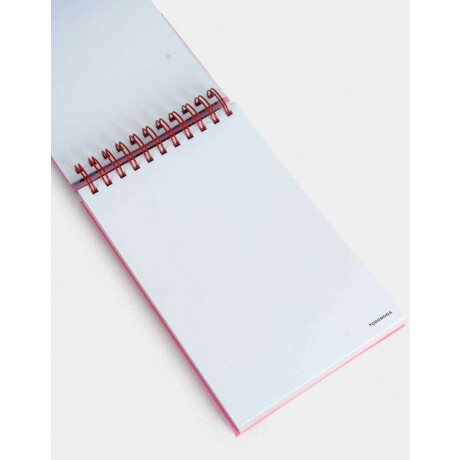 Memo Espiralado De 200 Hojas Con Elástico Y Stickers Rosa Claro