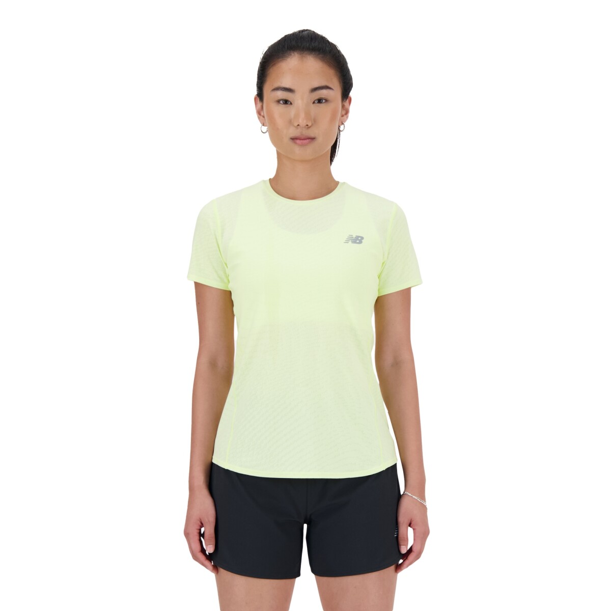 Remera New Balance de Dama - JACQUARD - WT41281LLT - GREEN 