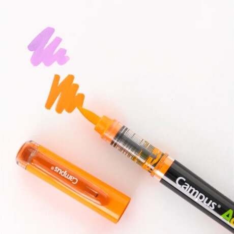 Marcador Campus Acrylic punta Pincel x 12 - Colores Vivos Marcador Campus Acrylic punta Pincel x 12 - Colores Vivos