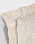 Cabecero desenfundable Tanit de lino blanco 100 x 100 cm