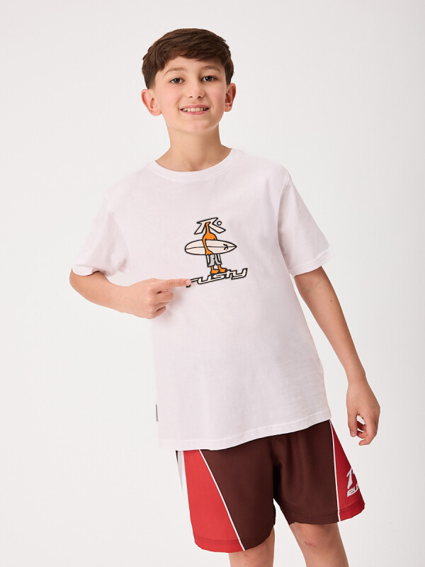 T-SHIRT CAMPODO TEEN RUSTY Blanco