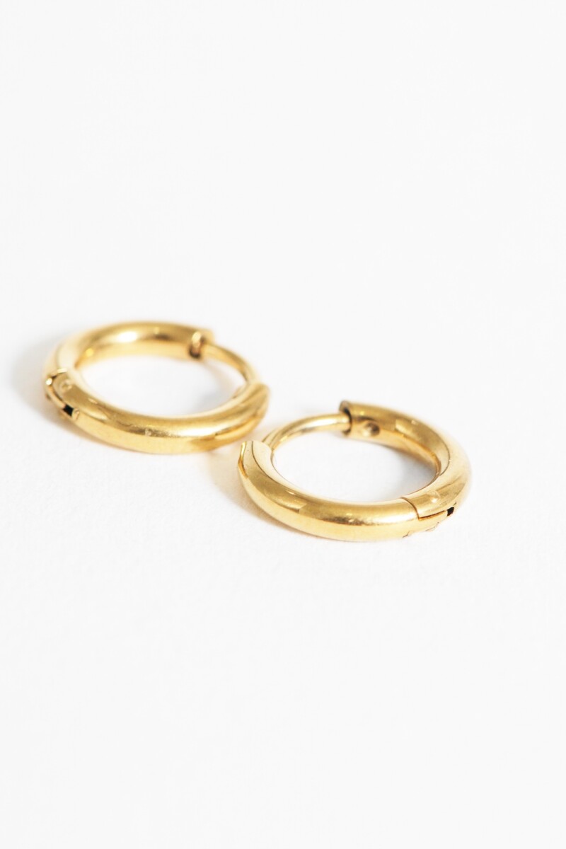 Aros Extra Small acero dorado
