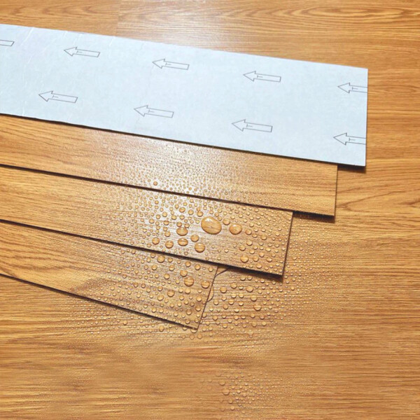 Piso Flotante Vinilico 10 M2 Diseño Madera Tabla De Pegar ® Variante Color Marron Claro 3