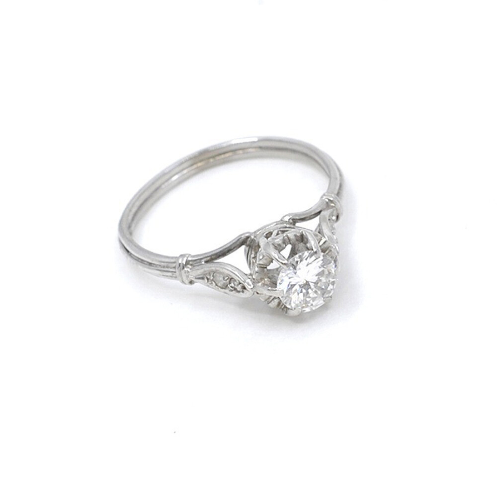 Anillo Antiguo En Oro 18K, Brillantes Y Diamantes Anillo Antiguo En Oro 18K, Brillantes Y Diamantes