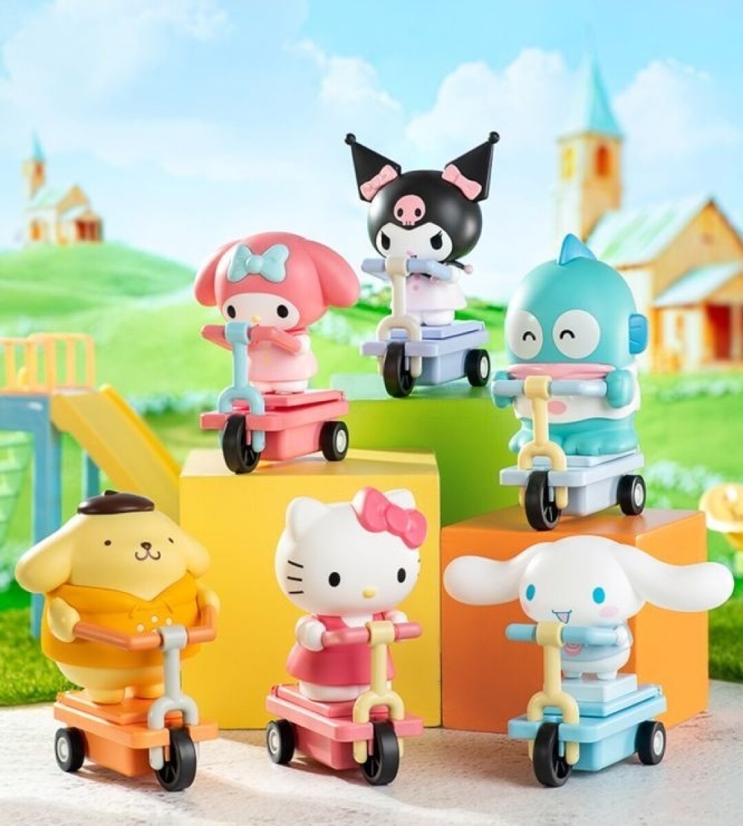 Caja sorpresa monopatín Sanrio 