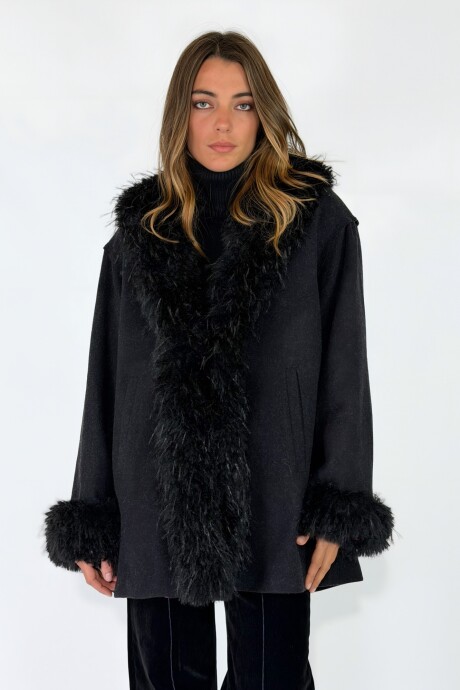 CHAQUETA CANNES MIDI Negro