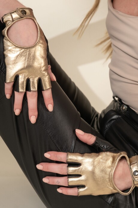 Guantes de Conducir Dorado