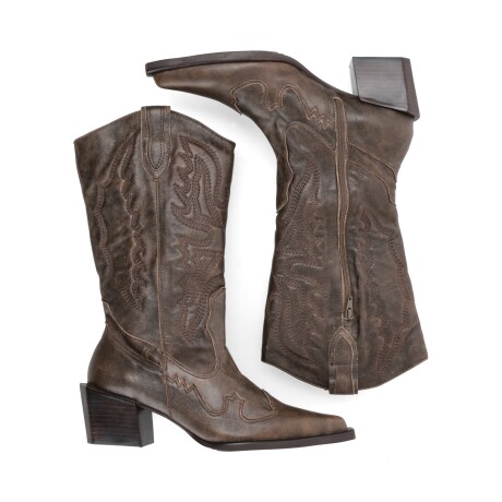 BOTA CUERO VELLETRI MARRON