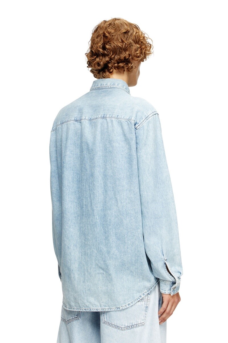 Camisa Para Hombre D-Simply Shirt Azul Claro