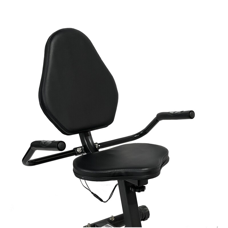 Bicicleta Fija Horizontal Active - Odómetro Pulsómetro Negro
