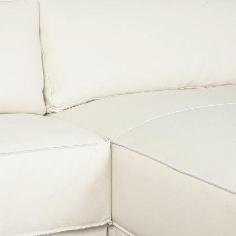 SILLÓN C/CHAISE CUERO-100-NATURAL BLANCO ROMEO TP2 GRANO