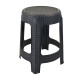 Banqueta simil rattan x10 NEGRO
