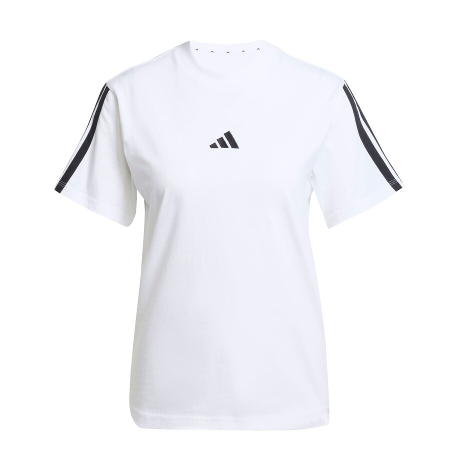 Remera de Mujer Adidas Essentials 3 Tiras Blanco