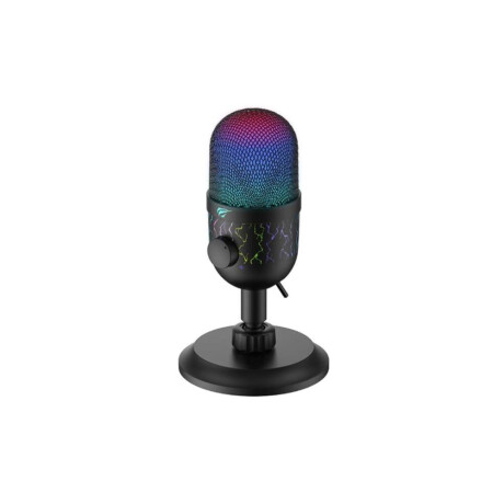 Microfono Havit Pc Series Gk52 Omnidireccional Usb Para Pc Negro