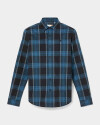Camisa Herringbone Flannel Check Hombre Black Yd