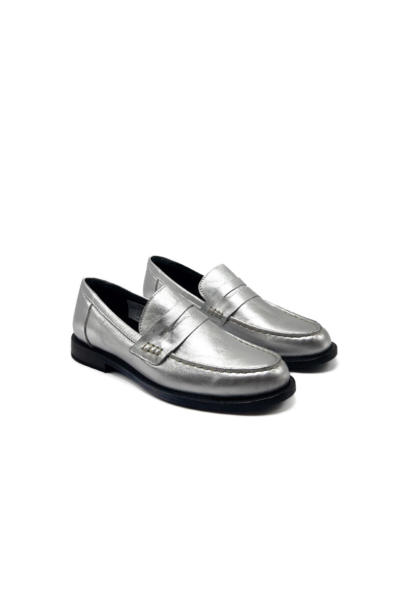 Mocasin Cleo - Plata 