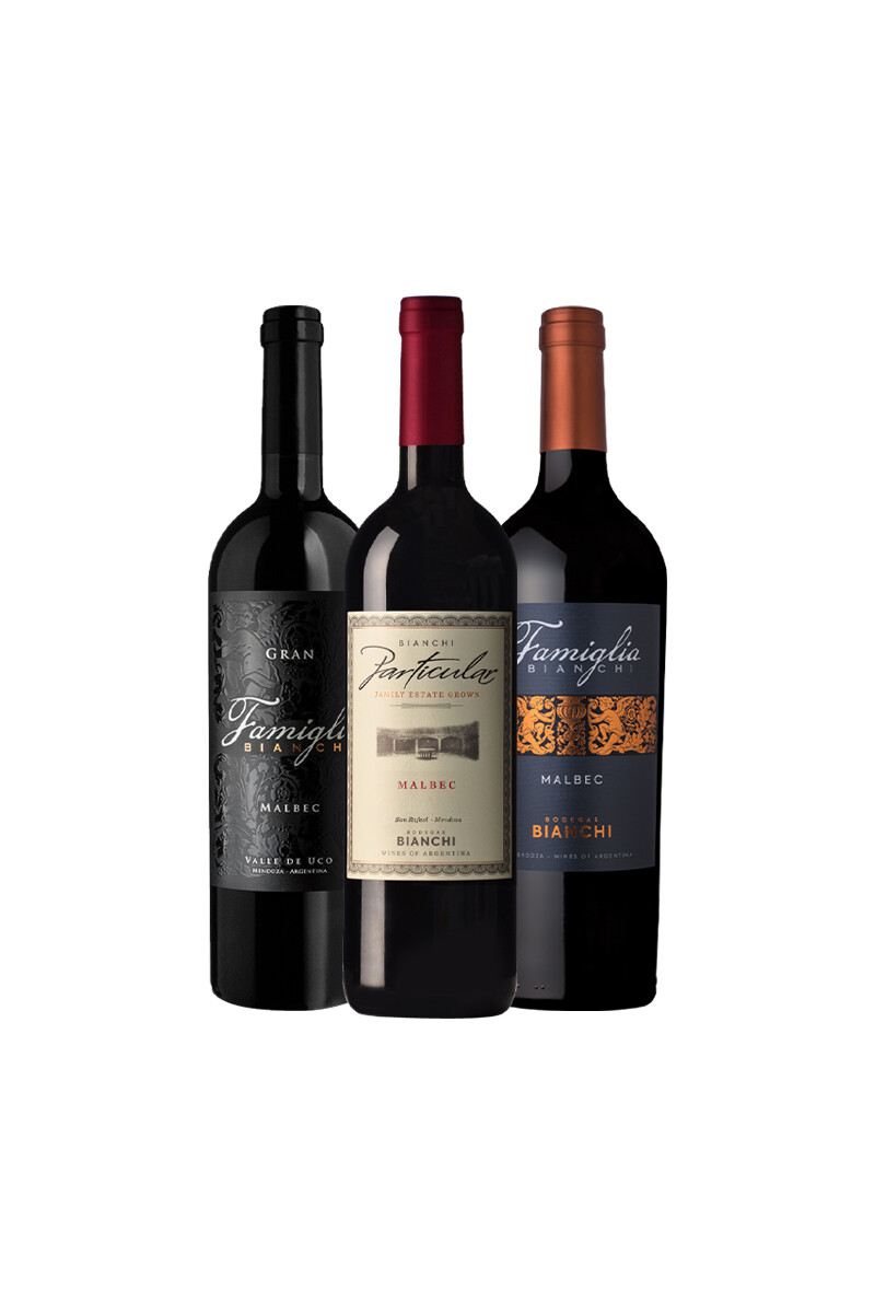 Pack Bacán Selección Salón del vino x3 vinos Bianchi 