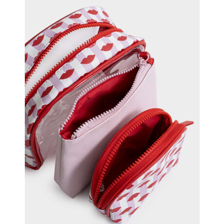 Set De Portacosméticos Combinacion Bicolor