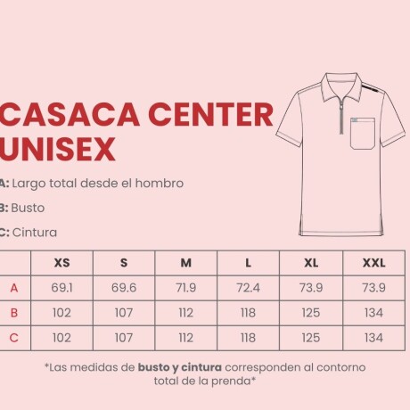 Casaca polo con cierre unisex Marino