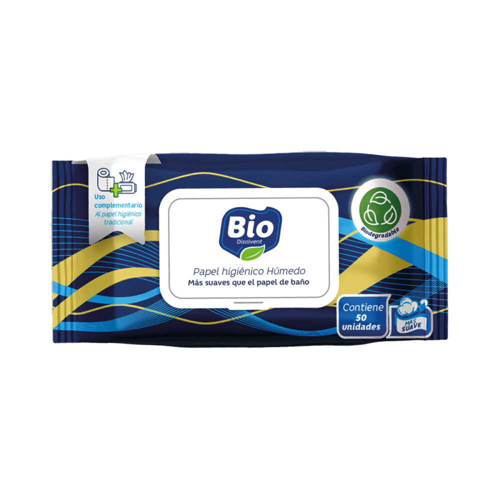 BIO PAPEL HIGIENICO HUMEDO X 50 única