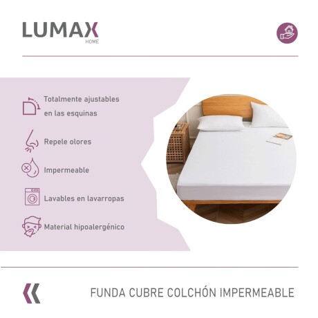 Funda Sábana Protectora Cubre Colchón Impermeable Antialérgica 2 plazas Funda Sábana Protectora Cubre Colchón Impermeable Antialérgica 2 plazas