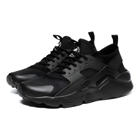 Calzado Casual Deportivo Unisex Acordonado Negro