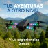 Drone E88D Plegable Pro Cámara 4K Luces RGB 3 Baterias +Accs Color Negro