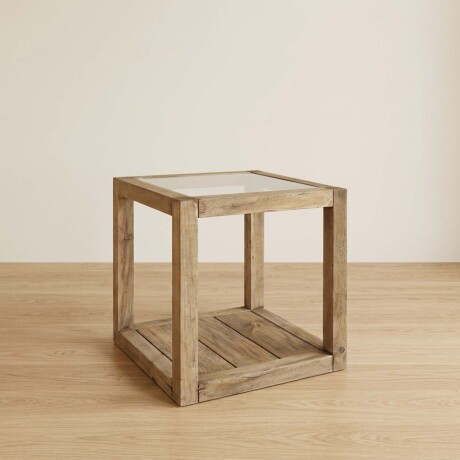MESA DE LIVING LATERAL - ARRIME MADERA NATURAL-BEIGE DRIFT NATURAL