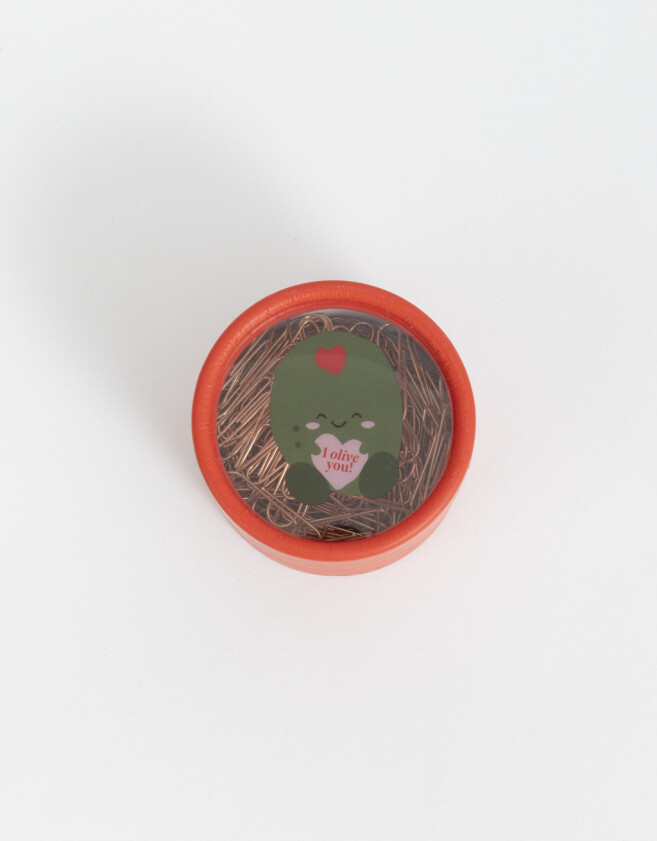 Útiles Varios Diseño propio Set De Clips En Cajita - Combinacion Multicolor