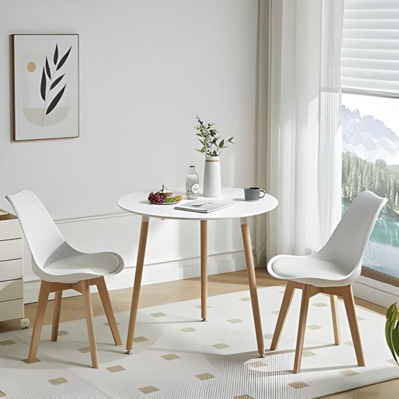 Pack 2 Sillas Eames Lumax Acolchonadas Con Patas De Madera Para Comedor Pack 2 Sillas Eames Lumax Acolchonadas Con Patas De Madera Para Comedor
