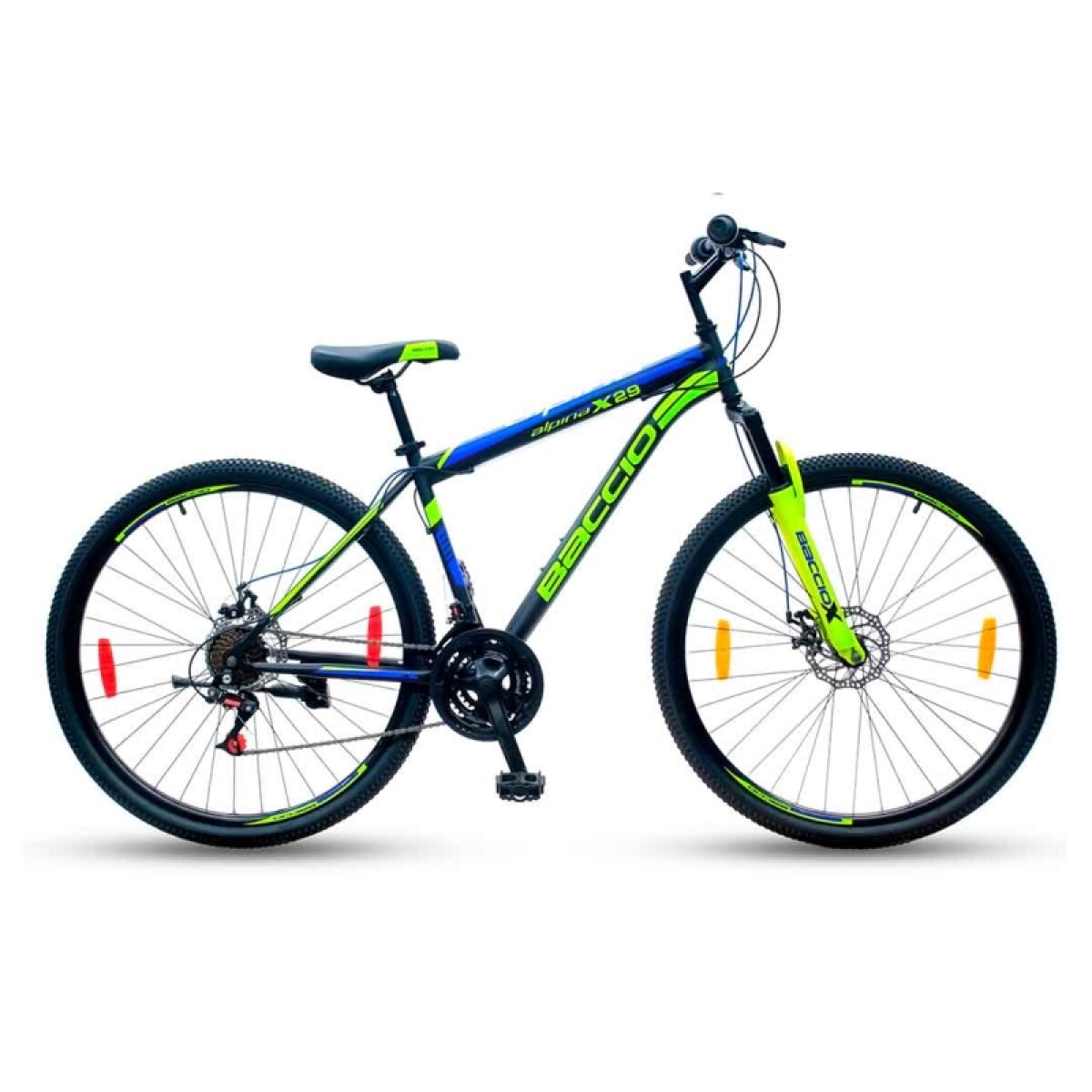 Bicicleta Baccio R.29 Hombre Mtb Alpina X F/disco - Azul / Verde 