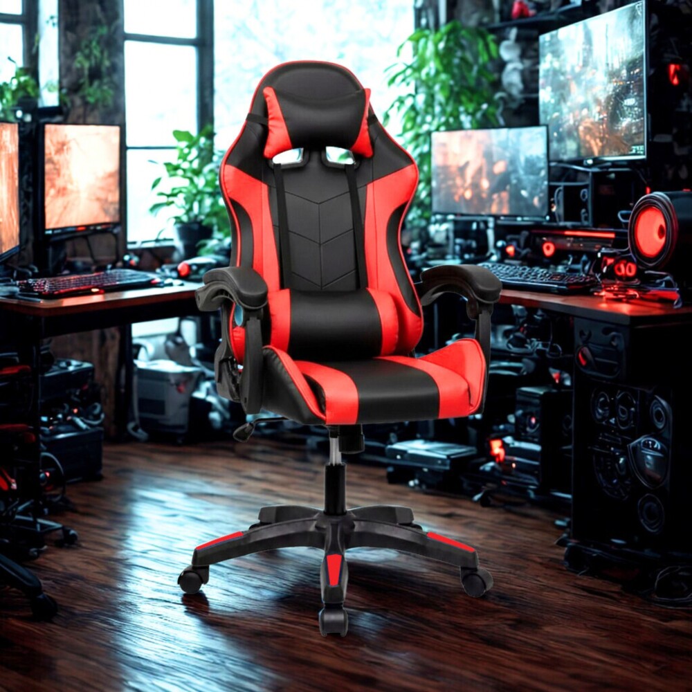 Silla Gamer Gaming Reclinable Roja