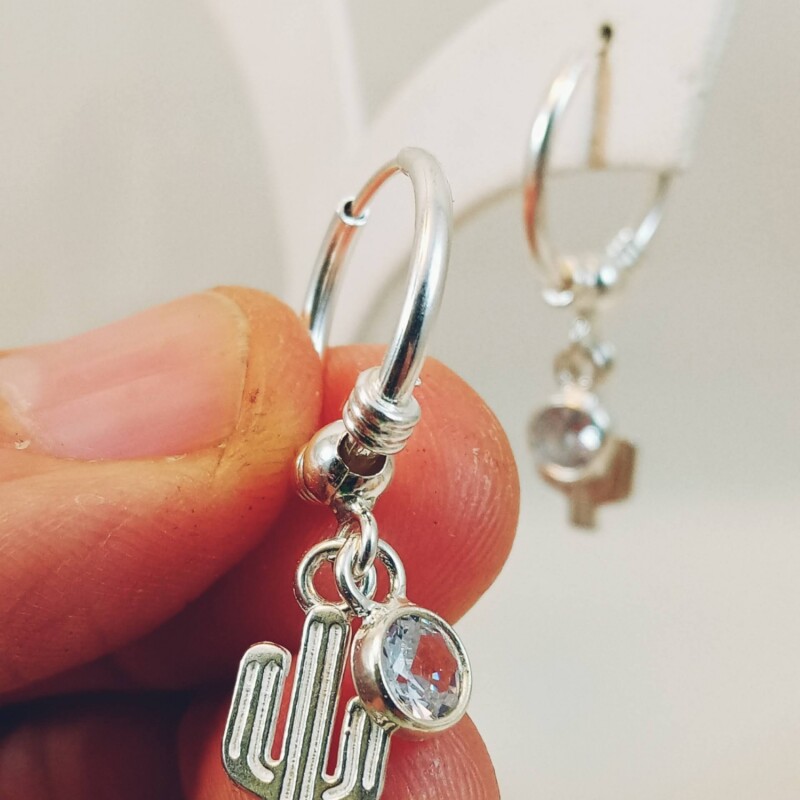 Aros Cactus de Plata 925 Aros Cactus de Plata 925