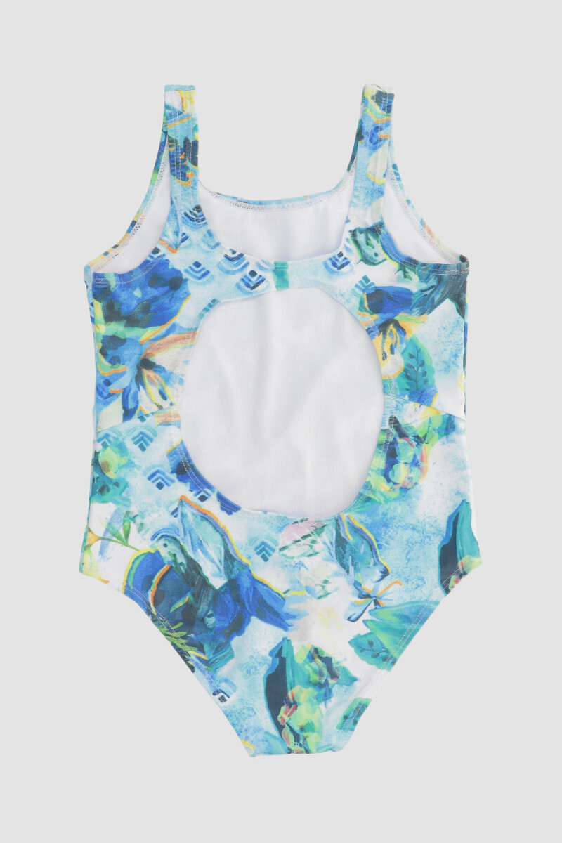 Malla sporty 8-16a Flores marinas