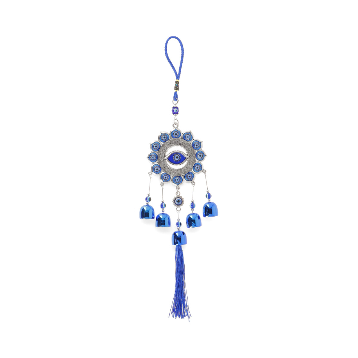 COLGANTE DE OJO TURCO CON CAMPANAS - Gp095 