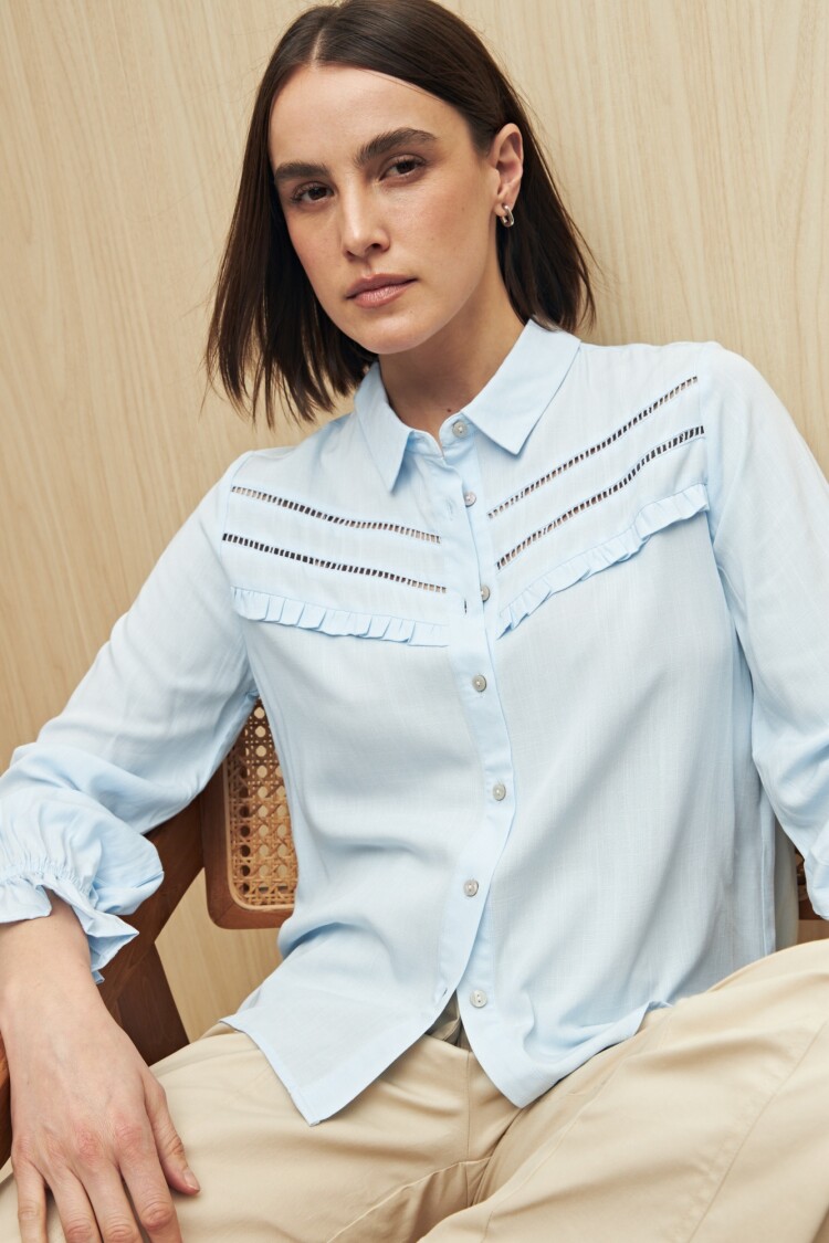 CAMISA ACE Celeste