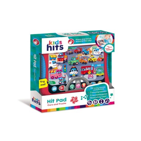 Tablet Infantil Automoviles y Camiones Kids Hits 001