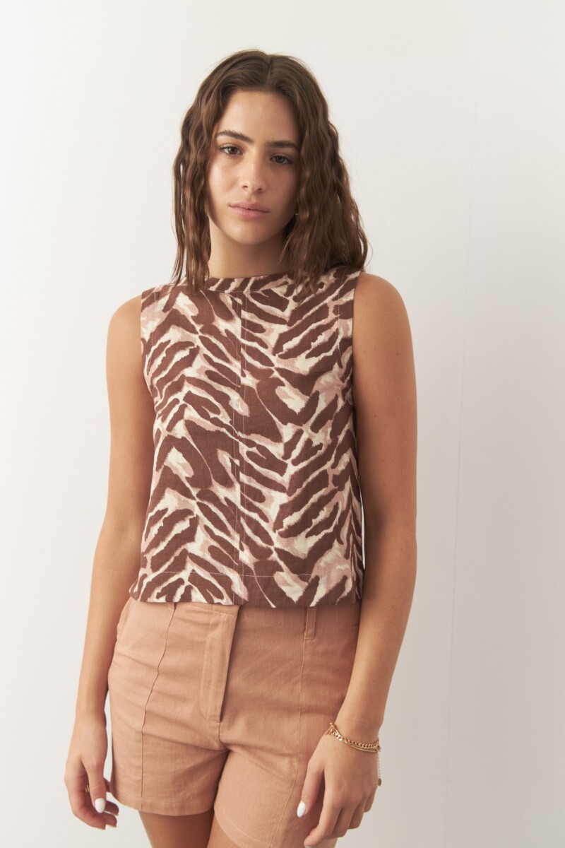 TOP BRITA PRINT - Animal Print 