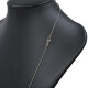 Cadena en oro 18k blanco, antigua, con perlas Cadena en oro 18k blanco, antigua, con perlas