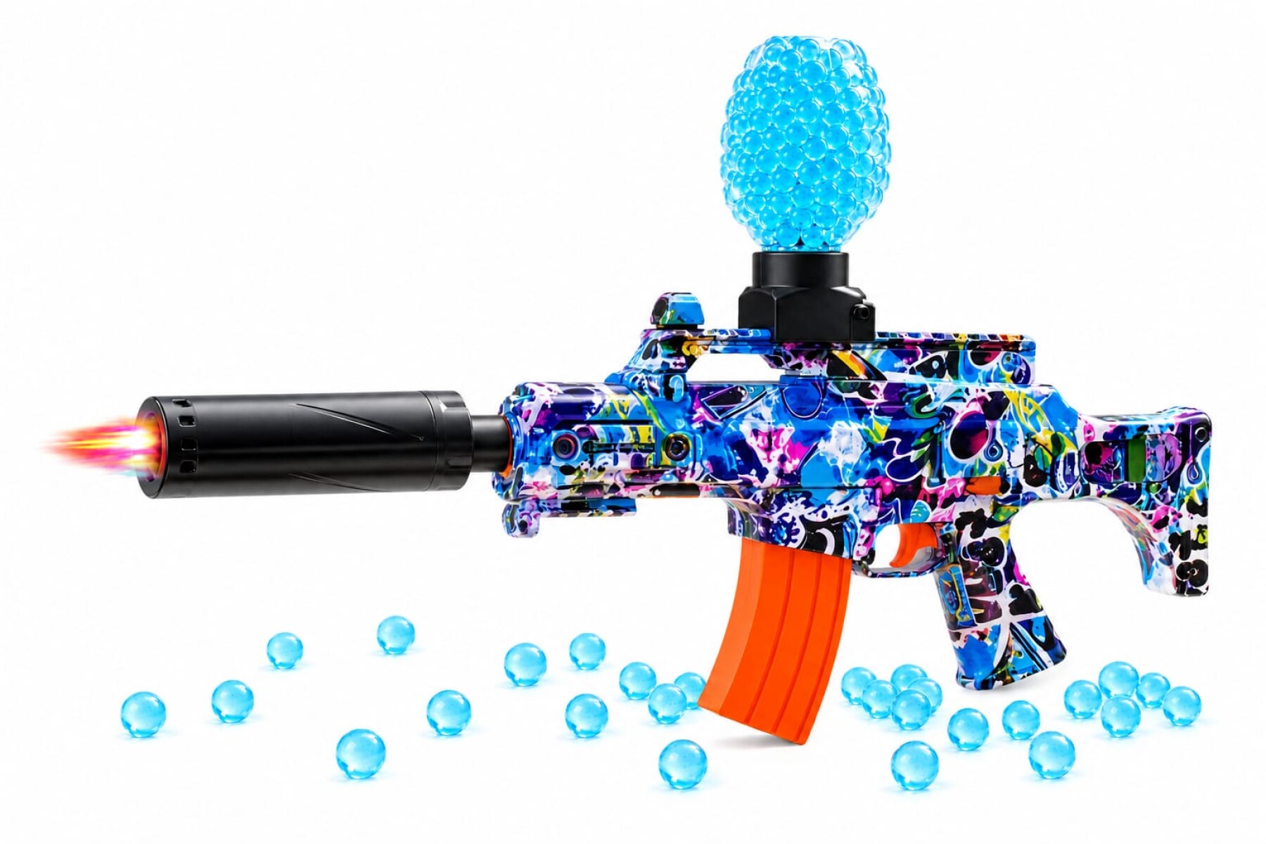 Rifle G36 Lanzador De Orbis Con Luces Led 